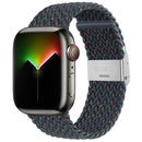 Nylon Braid Watchband For Apple Watch Series, 7 41mm / 6&SE&5&4 40mm / 3&2&1 38mm, 7 45mm / 6&SE&5&4 44mm / 3&2&1 42mm