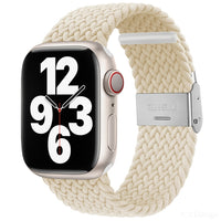 Nylon Braid Watchband For Apple Watch Series, 7 41mm / 6&SE&5&4 40mm / 3&2&1 38mm, 7 45mm / 6&SE&5&4 44mm / 3&2&1 42mm