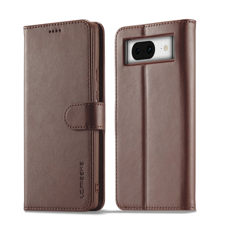 LC.IMEEKE Google Pixel Leather Texture Flip Phone Case