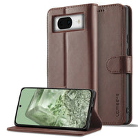 LC.IMEEKE Google Pixel Leather Texture Flip Phone Case