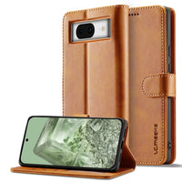 LC.IMEEKE Google Pixel Leather Texture Flip Phone Case