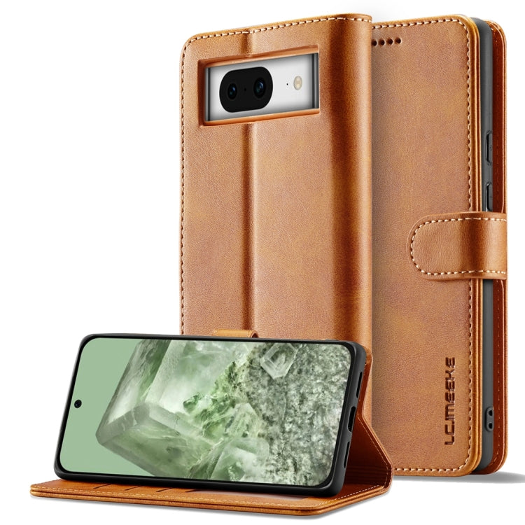 LC.IMEEKE Google Pixel Leather Texture Flip Phone Case