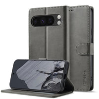 LC.IMEEKE Google Pixel Leather Texture Flip Phone Case