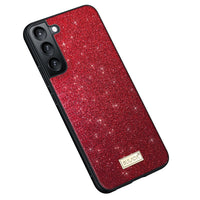 SULADA Glittery TPU Hybrid Handmade Leather Phone Case, For Samsung Galaxy S23 Ultra 5G, For Samsung Galaxy S23+ 5G, For Samsung Galaxy S23 5G