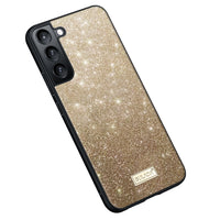 SULADA Glittery TPU Hybrid Handmade Leather Phone Case, For Samsung Galaxy S23 Ultra 5G, For Samsung Galaxy S23+ 5G, For Samsung Galaxy S23 5G