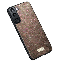 SULADA Glittery TPU Hybrid Handmade Leather Phone Case, For Samsung Galaxy S23 Ultra 5G, For Samsung Galaxy S23+ 5G, For Samsung Galaxy S23 5G