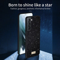 SULADA Samsung Galaxy S Series Glittery TPU Leather Phone Case