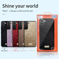 SULADA Samsung Galaxy S Series Glittery TPU Leather Phone Case