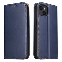 Fierre Shann Apple iPhone 15 PU Leather Texture Phone Case