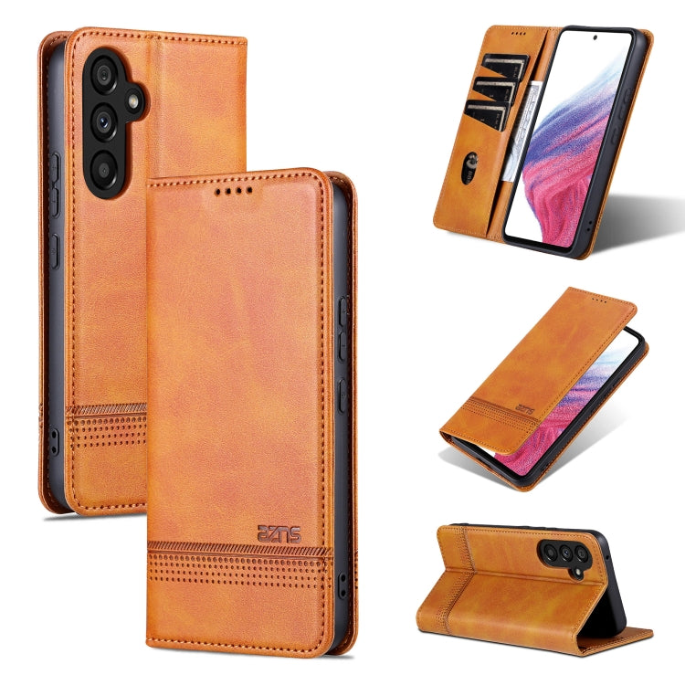 AZNS Magnetic Calf Texture Flip Leather Phone Case, For Samsung Galaxy S24 5G, For Samsung Galaxy A05, For Samsung Galaxy S23 FE 5G