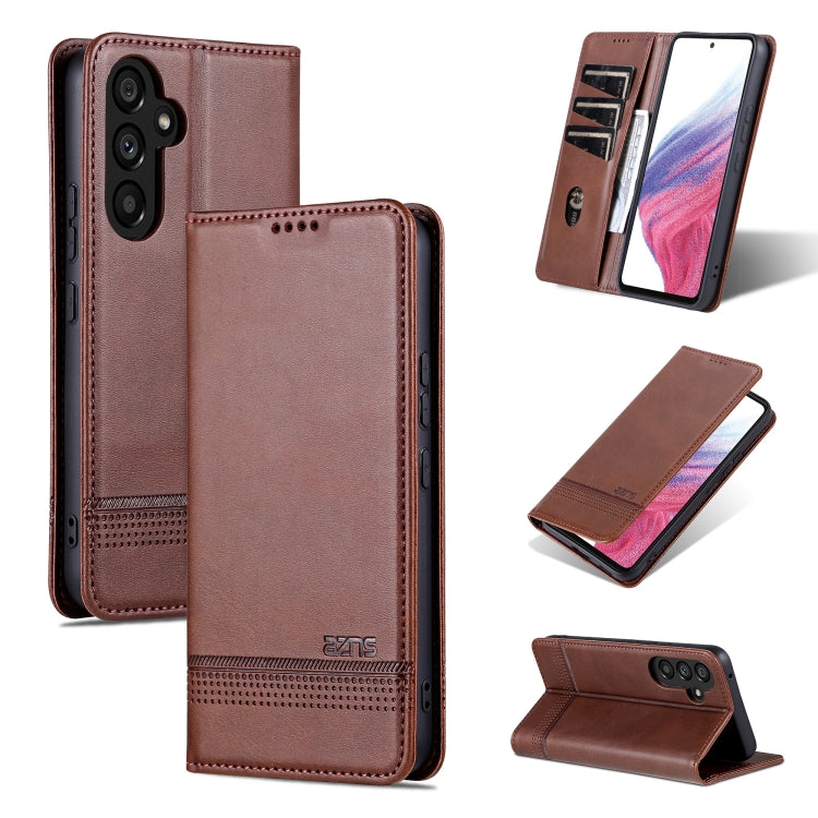 AZNS Magnetic Calf Texture Flip Leather Phone Case, For Samsung Galaxy S24 5G, For Samsung Galaxy A05, For Samsung Galaxy S23 FE 5G