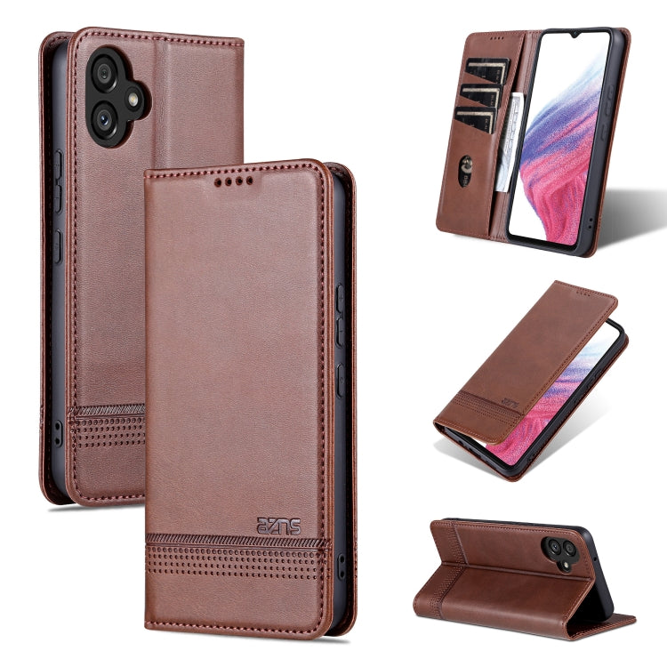 AZNS Magnetic Calf Texture Flip Leather Phone Case, For Samsung Galaxy S24 5G, For Samsung Galaxy A05, For Samsung Galaxy S23 FE 5G