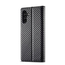 LC.IMEEKE Samsung Galaxy Carbon Fiber Pattern Leather Phone Case