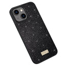 SULADA Glittery PC Hybrid TPU Handmade Leather Phone Case, For iPhone 15 Plus, For iPhone 15