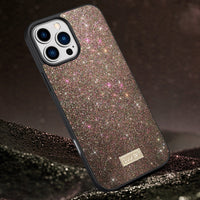 SULADA Apple iPhone Glittery PC Handmade Leather Phone Case