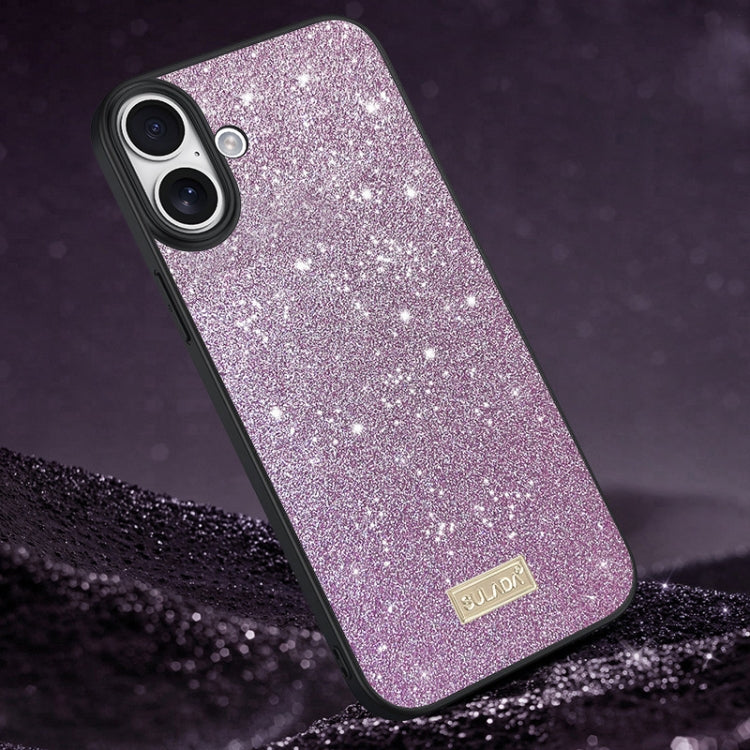 SULADA Apple iPhone Glittery PC Handmade Leather Phone Case