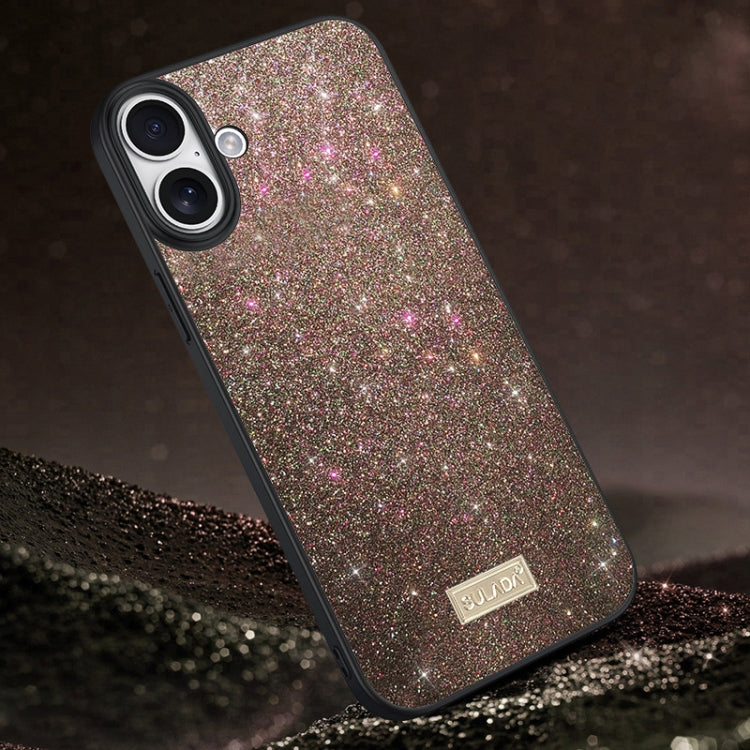 SULADA Apple iPhone Glittery PC Handmade Leather Phone Case