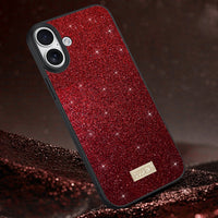 SULADA Apple iPhone Glittery PC Handmade Leather Phone Case