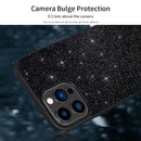 SULADA Glittery PC Hybrid TPU Handmade Leather Phone Case, For iPhone 15 Plus, For iPhone 15