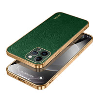 SULADA Apple iPhone 15 Series Litchi Texture TPU Leather Phone Case