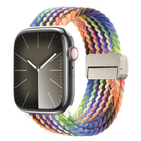 DUX DUCIS Apple Watch SE 2023 Magnetic Buckle Nylon Braid Watch Band