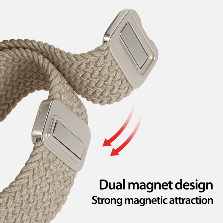 DUX DUCIS Mixture Pro Series Magnetic Buckle Nylon Braid Watch Band, For Apple Watch Ultra 2 49mm, For Apple Watch Series 9 45mm