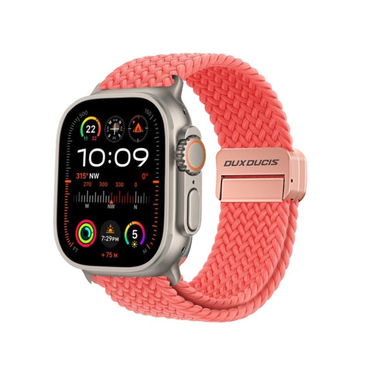 DUX DUCIS Mixture Pro Series Magnetic Buckle Nylon Braid Watch Band, For Apple Watch Ultra 2 49mm, For Apple Watch Series 9 45mm