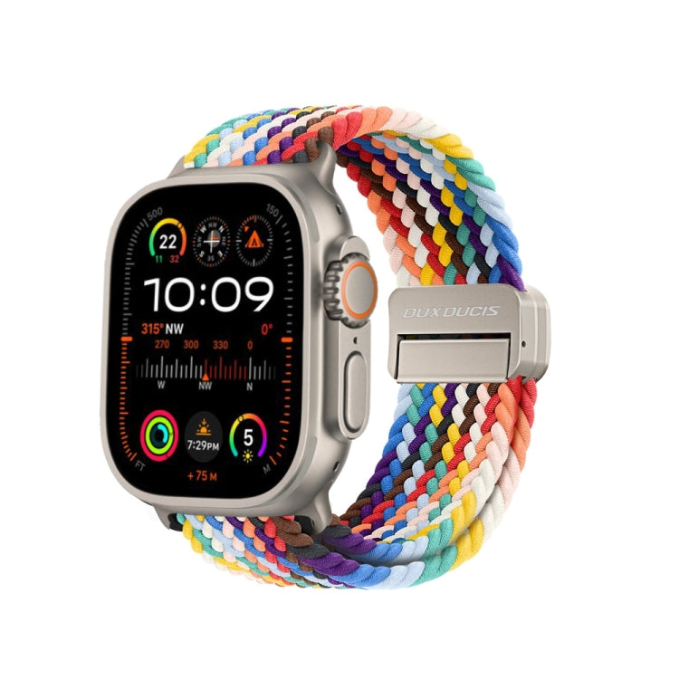 DUX DUCIS Mixture Pro Series Magnetic Buckle Nylon Braid Watch Band, For Apple Watch Ultra 2 49mm, For Apple Watch Series 9 45mm