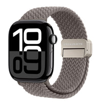 DUX DUCIS Apple Watch Series 10 Magnetic Buckle Nylon Braid Watch Band