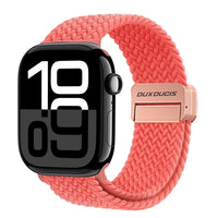 DUX DUCIS Apple Watch Series 10 Magnetic Buckle Nylon Braid Watch Band