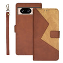 idewei Google Pixel Two-Colour PU Leather Phone Case