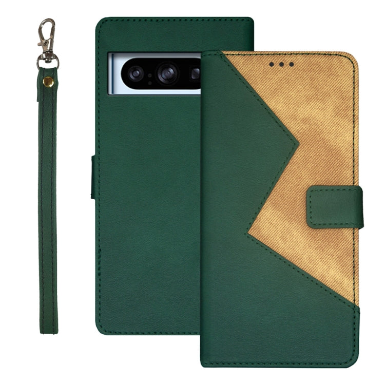 idewei Google Pixel Two-Colour PU Leather Phone Case