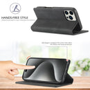 LC.IMEEKE Apple iPhone Magnetic Close Microfiber Leather Phone Case