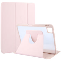 GEBEI Apple iPad Acrylic TPU 3-folding Tablet Case with Pen Slot