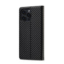 LC.IMEEKE Apple iPhone 16 Series Carbon Fiber Pattern Leather Phone Case