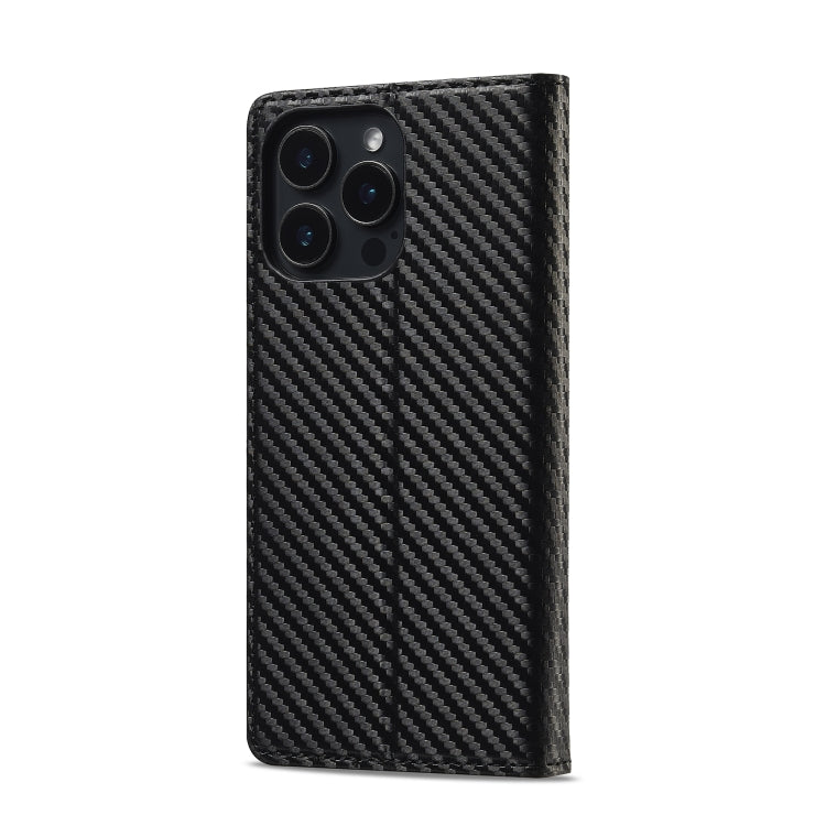 LC.IMEEKE Apple iPhone 16 Series Carbon Fiber Pattern Leather Phone Case