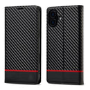 LC.IMEEKE Apple iPhone 16 Series Carbon Fiber Pattern Leather Phone Case