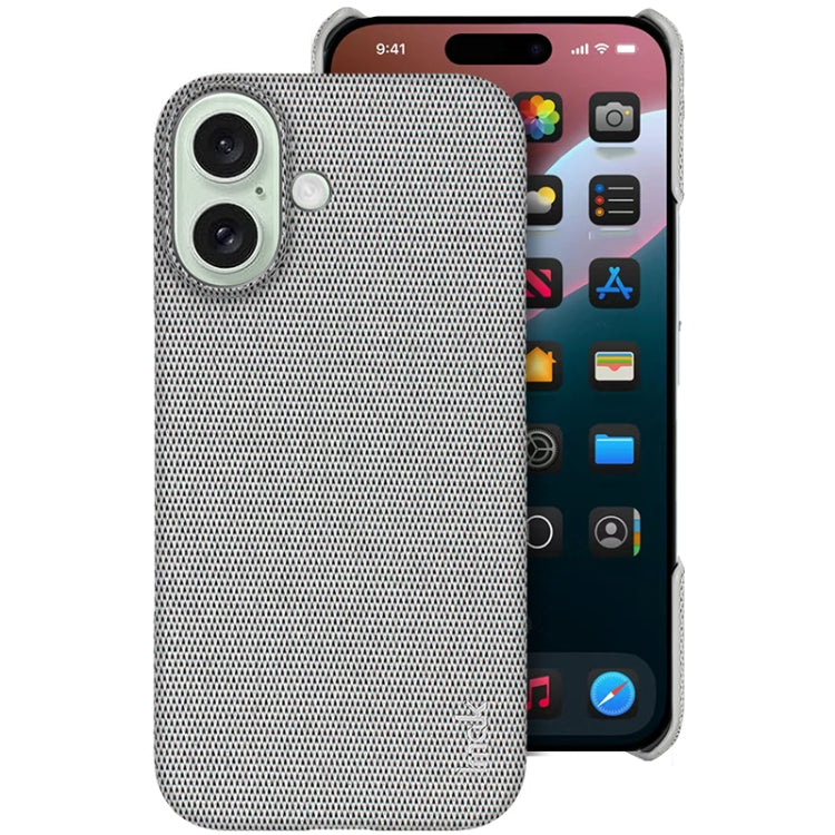 IMAK Apple iPhone 16 Series Cloth Texture PU + PC Phone Case