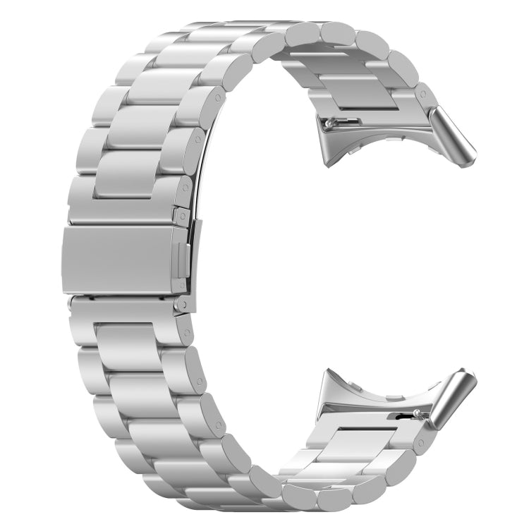 Three Bead Stainless Steel Metal Watch Band, For Google Pixel Watch 2