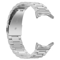 Three Bead Stainless Steel Metal Watch Band, For Google Pixel Watch 2