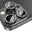 NORTHJO Tempered Glass Glitter Metal Camera Lens Protector