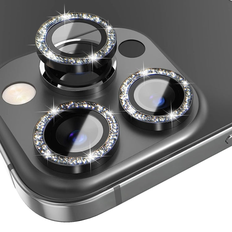 NORTHJO Tempered Glass Glitter Metal Camera Lens Protector