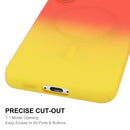 ENKAY Hat-Prince MagSafe Rainbow Gradient Silicone Phone Case with Lens Film, For Samsung Galaxy S24 5G, For Samsung Galaxy S23 Ultra 5G, For Samsung Galaxy S23+ 5G, For Samsung Galaxy S23 5G